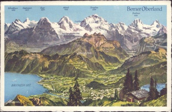 Interlaken mit Berner Oberland