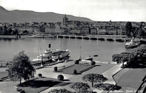 Genève, Quai et ville Vorderseite