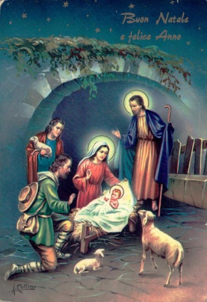 Buon Natale e Felice Anno, A. Collino Vorderseite