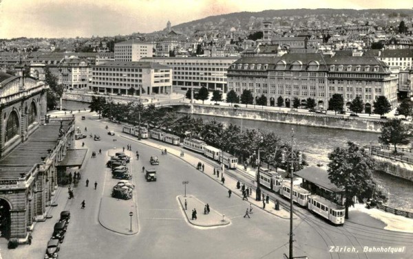 Zürich, Bahnhofquai Vorderseite