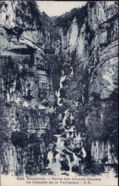 Dauphiné, la cascade de la vernaison