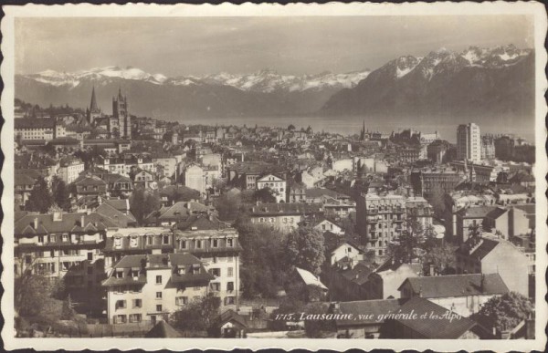 Lausanne und die Alpen