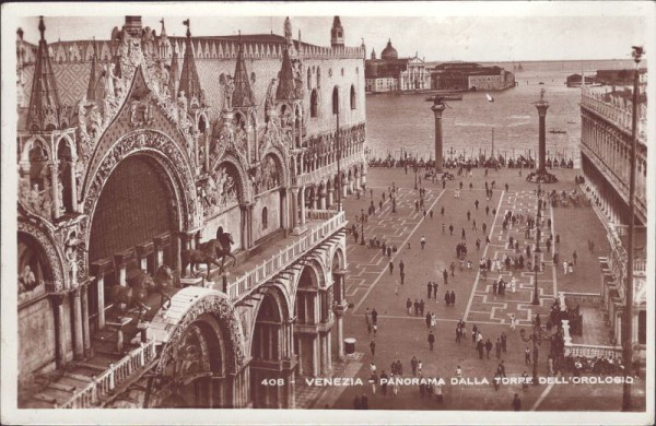 Venezia, Panorama dalla Torre dell'Orologio