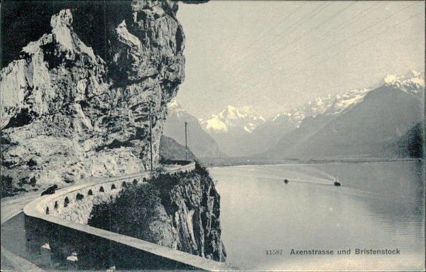 Axenstrasse und Bristenstock Vorderseite