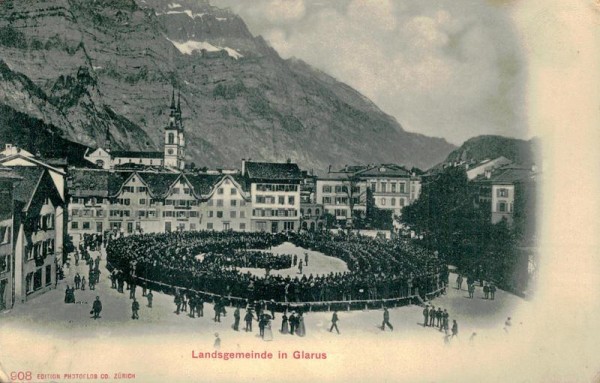 Landsgemeinde in Glarus Vorderseite