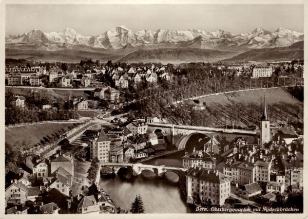 Bern - Obstbergquartier mit Nydeckbrücken