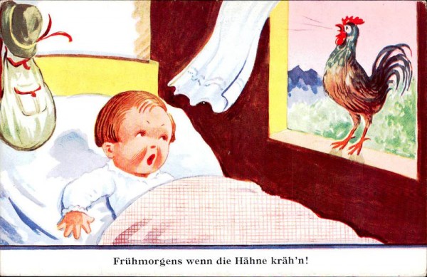 Frühmorgens wenn die Hähne kräh'n Vorderseite