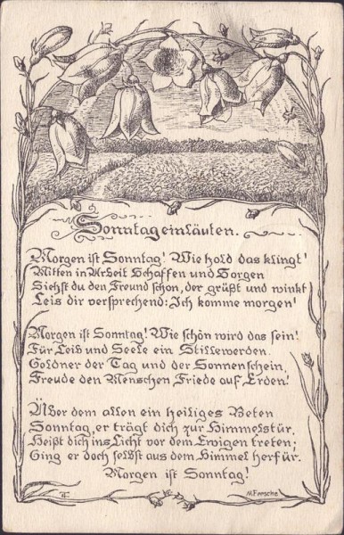 Sonntag einläuten Vorderseite