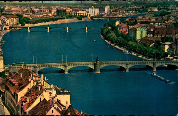 Basel Drei Rheinbrücken