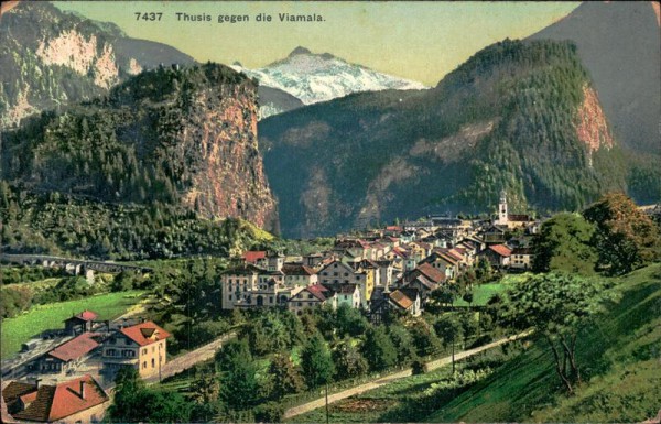 Thusis gegen Viamala. Vorderseite