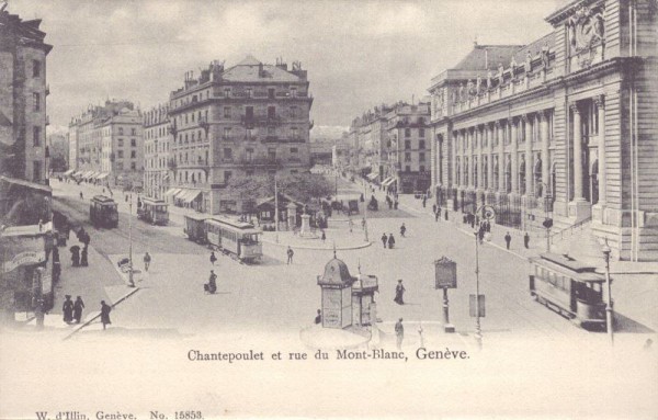 Genève, Chantepoulet et rue du Mont-Blanc