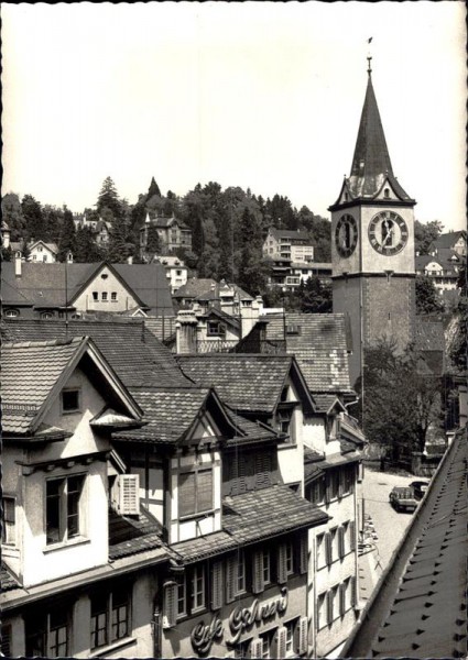St.Gallen. St.Mangenkirche Vorderseite
