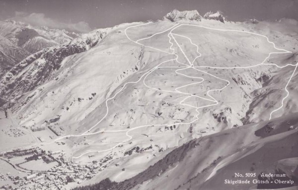 Andermatt, Skigelände Gütsch- Oberalp Vorderseite
