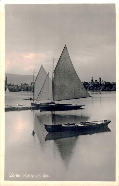 Zürich. Partie am Zürichsee Vorderseite