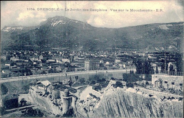 Grenoble - Le Jardin des Dauphins Vue sur le Moucherotte. Vorderseite