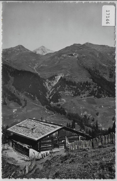 Blick auf Berghaus Stafelalp ob Davos-Frauenkirch