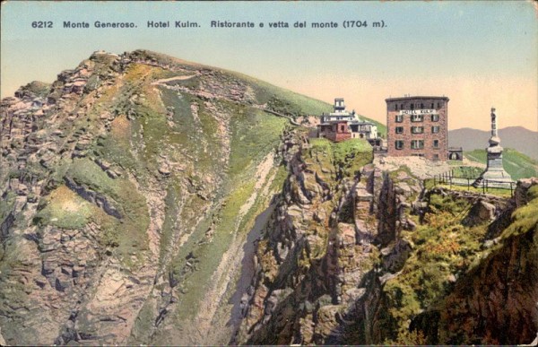 Monte Generoso (1701 m) Hotel Kulm Vorderseite