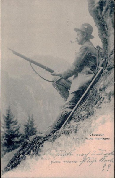 Chasseur dans la haute montagne Vorderseite