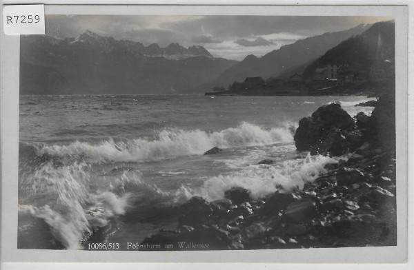 Föhnsturm am Walensee Wallensee