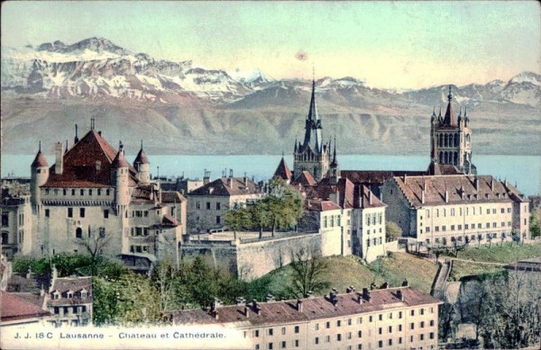 Chateau et Cathédrale, Lausanne Vorderseite