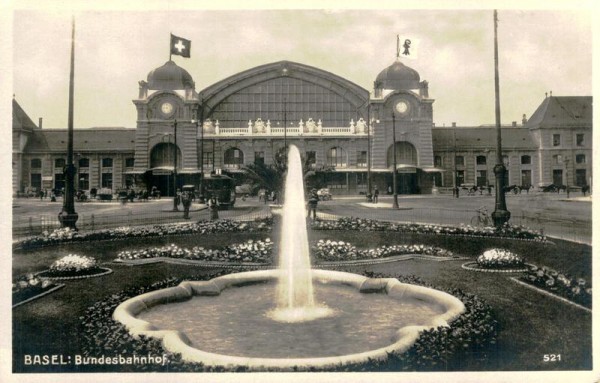 Basel, Bundesbahnhof Vorderseite