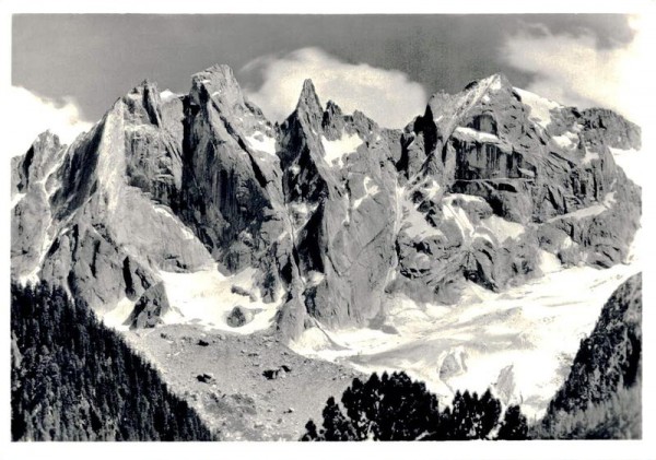 Die Scioragruppe im Bergell Vorderseite