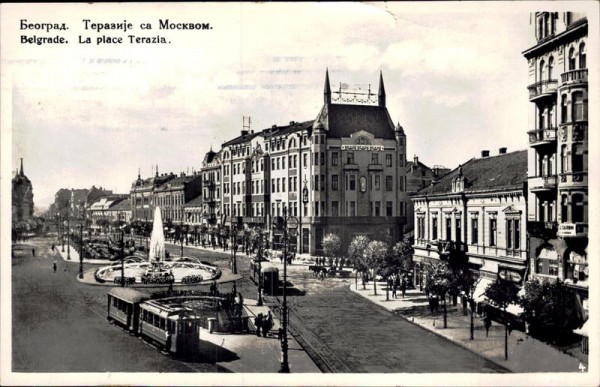 Belgrade. La place Terazia Vorderseite