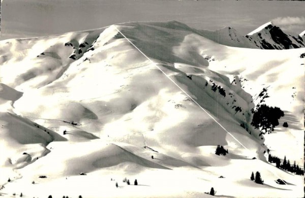 Skigebiet Hahnenmoos. Adelboden. Skilift Geils-Lavey. 1932 Vorderseite