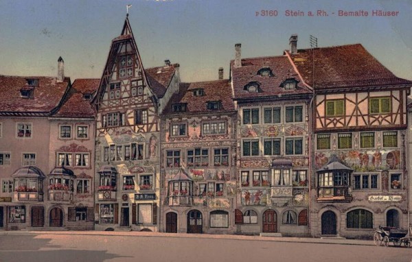 Stein am Rhein - Bemalte Häuser. 1915 Vorderseite