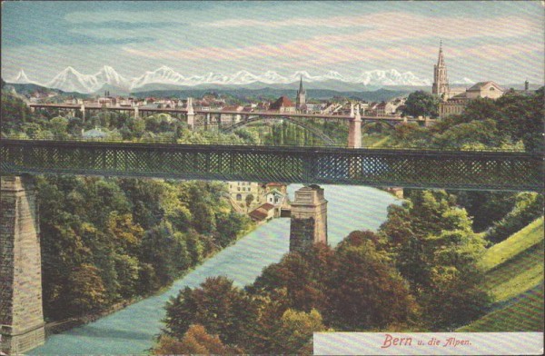 Bern und die Alpen. Vorderseite