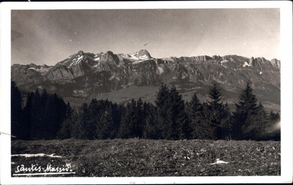 Säntis-Massiv Vorderseite