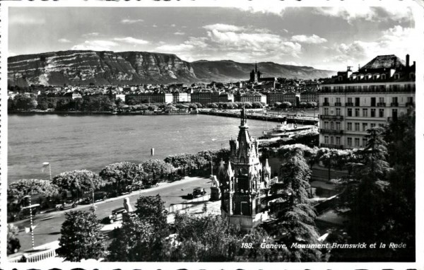 Monument Brunswick et la Rade, Genève Vorderseite