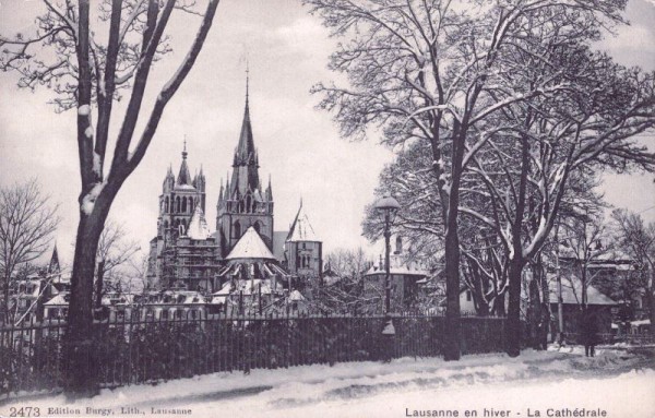 Lausanne en hiver - La Cathédrale