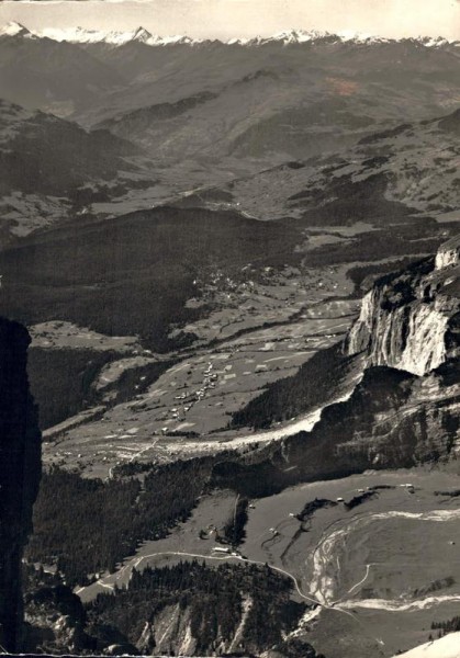 Blick vom Tschepp auf Flims und Waldhaus und Bündner Oberland Vorderseite