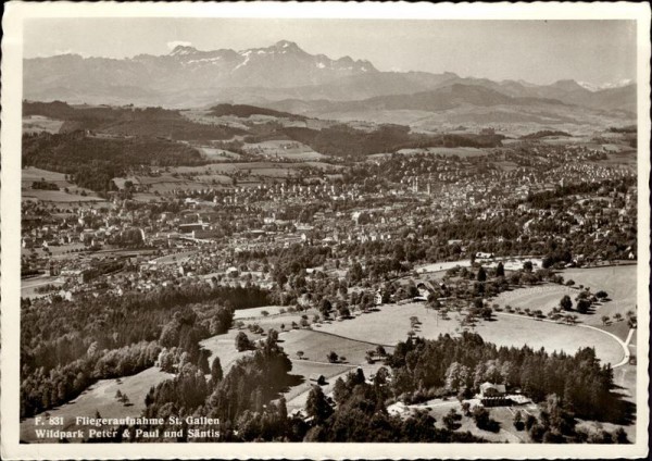 Fliegeraufnahme/St. Gallen Vorderseite