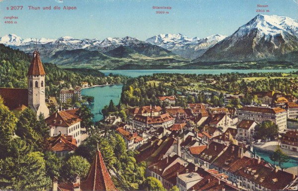 Thun und die Alpen