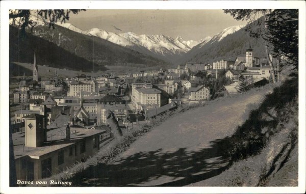 Davos vom Rütiweg Vorderseite