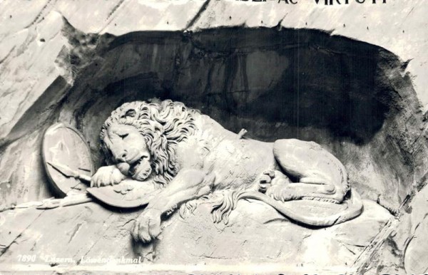 Luzern. Löwendenkmal Vorderseite