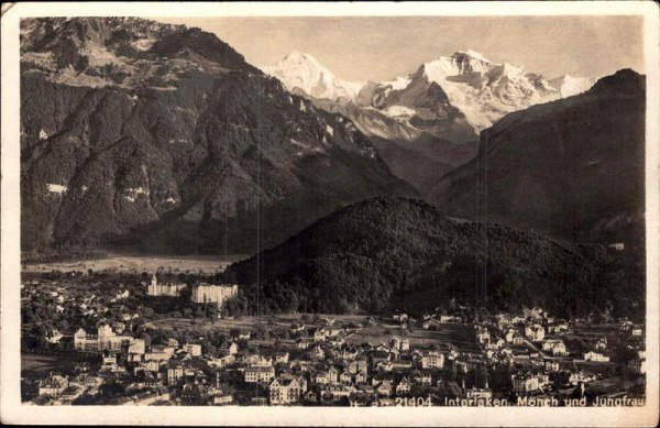 Interlaken Mönch und Jungfrau Vorderseite