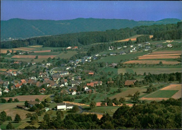 Aesch bei Birmensdorf, Flugaufnahme Vorderseite