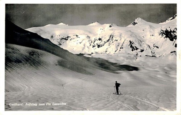 Gotthard: Aufstieg zum Piz Lucendro Vorderseite