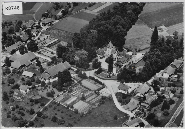 Flugaufnahme Münchenwiler b. Murten Fliegeraufnahme