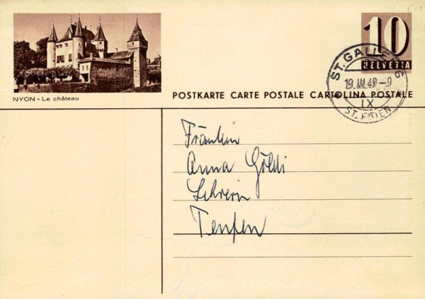 Nyon, Le Chateau Vorderseite