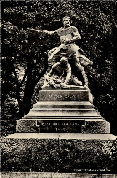 Chur, Fontana-Denkmal Vorderseite