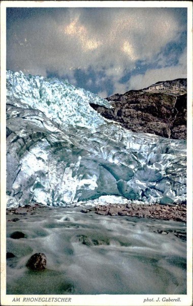Am Rhonegletscher Vorderseite