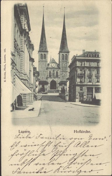 Hofkirche (Luzern) Vorderseite