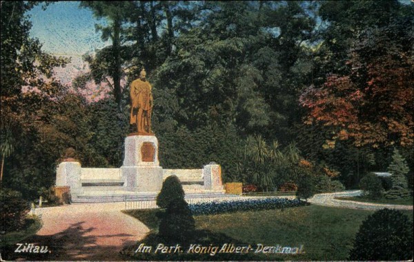 Am Park - König Albert Denkmal (Zittau) Vorderseite