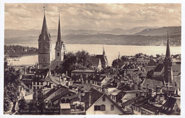 Zürich von der Urania aus