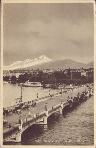 Pont du Mont-Blanc, Genéve Vorderseite
