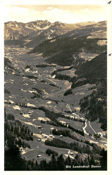 Die Landschaft Davos Vorderseite